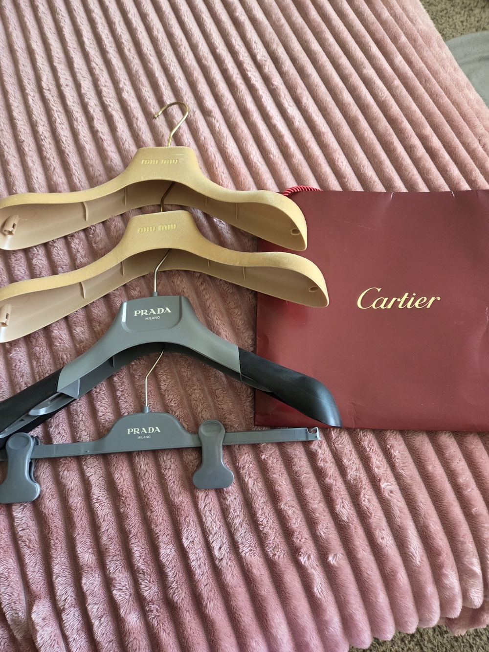 Prada Black&MiuMui  Hangers&a Cartier   - Luxury Accerssories